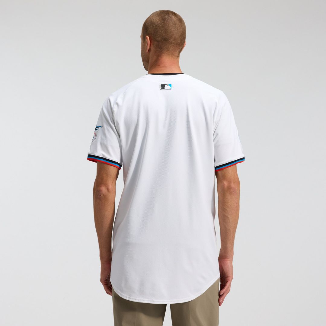 Miami Marlins Nike White Home Elite Jersey