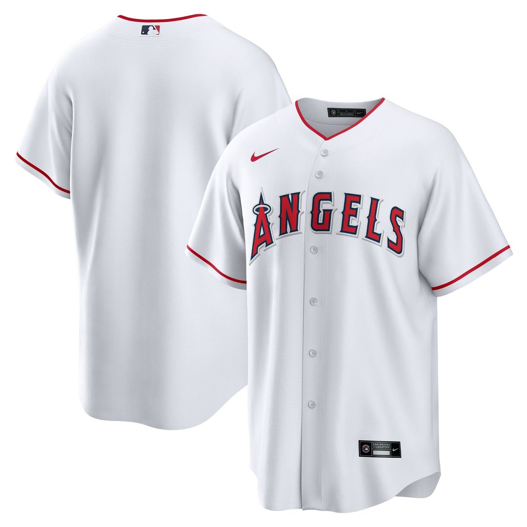 Los Angeles Angels Nike White Home Blank Replica Jersey