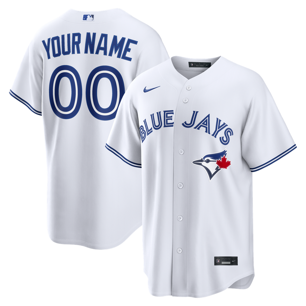 Toronto Blue Jays Nike White Home Replica Custom Jersey