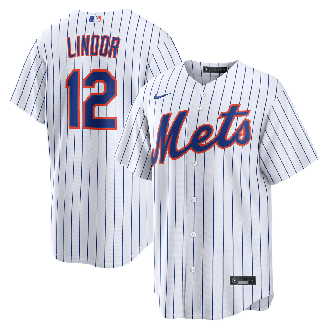New York Mets Francisco Lindor Nike White Home Replica Jersey