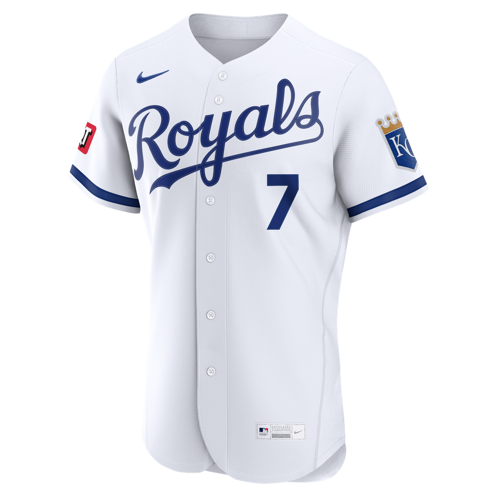 Kansas City Royals Bobby Witt Jr. Nike Light Blue Alternate Authentic Sponsor Patch Jersey