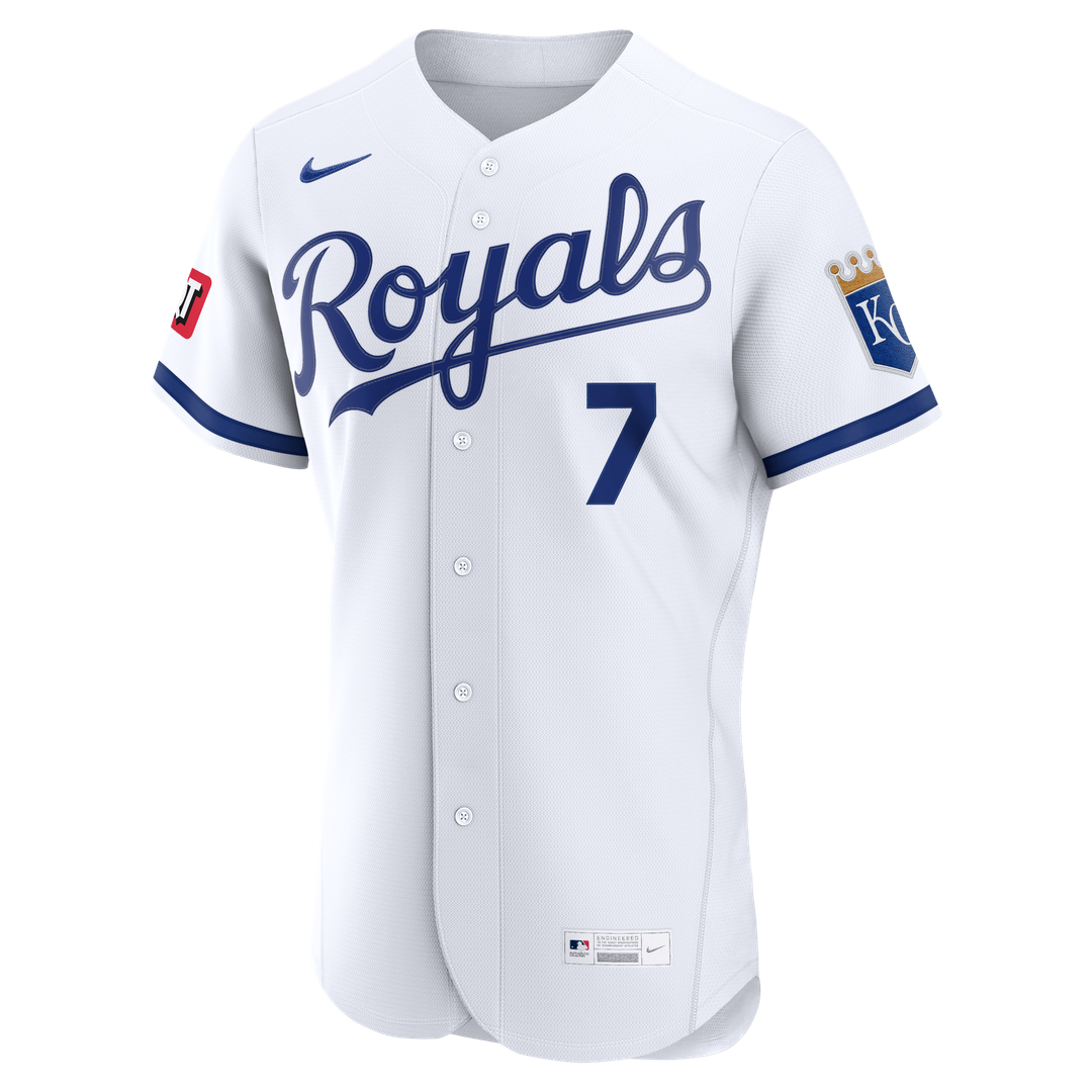 Kansas City Royals Bobby Witt Jr. Nike Light Blue Alternate Authentic Sponsor Patch Jersey