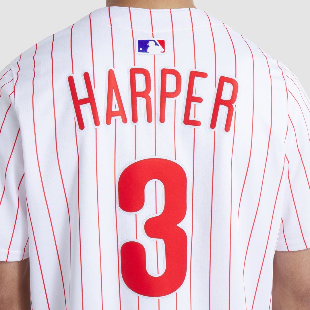 Philadelphia Phillies Bryce Harper Nike White Home Limited Player Jersey