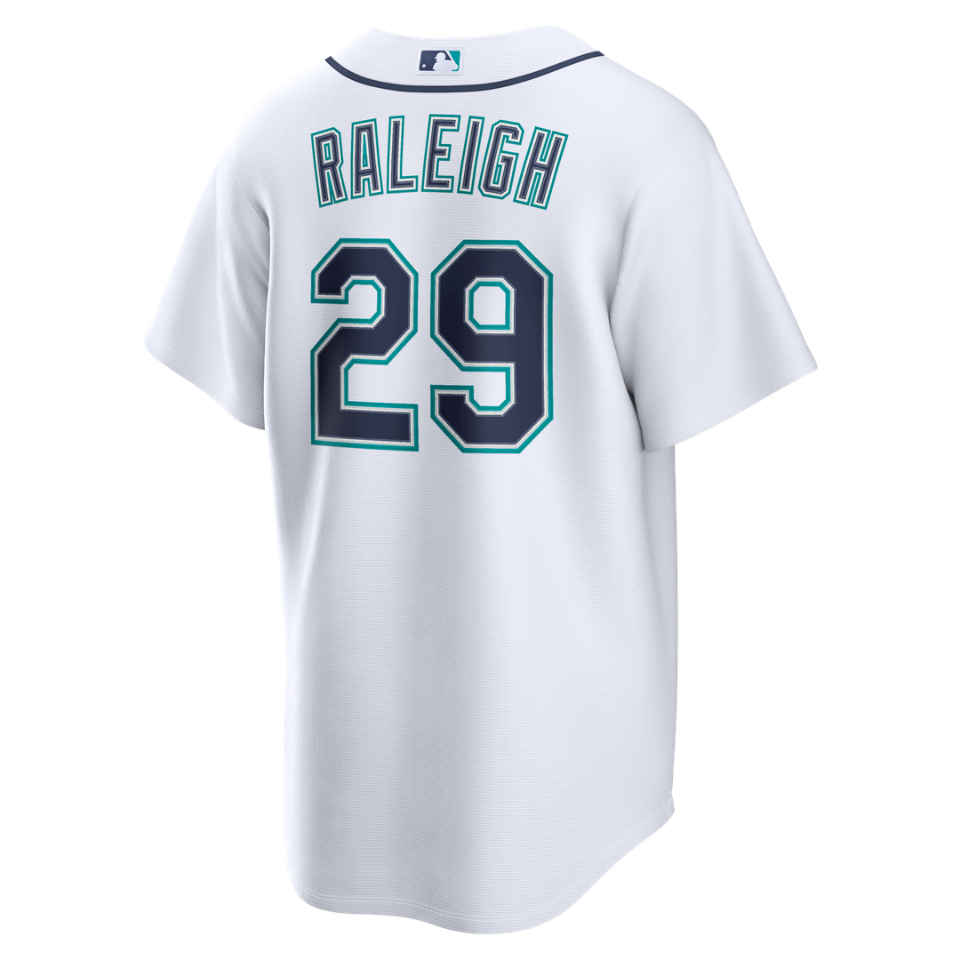Seattle Mariners Cal Raleigh Nike White Home Replica Jersey