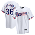 Texas Rangers Wyatt Langford Nike White Home Replica Jersey