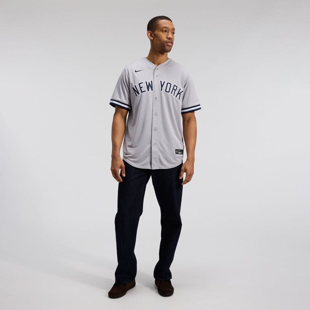 New York Yankees Anthony Volpe Nike Gray Road Replica Jersey