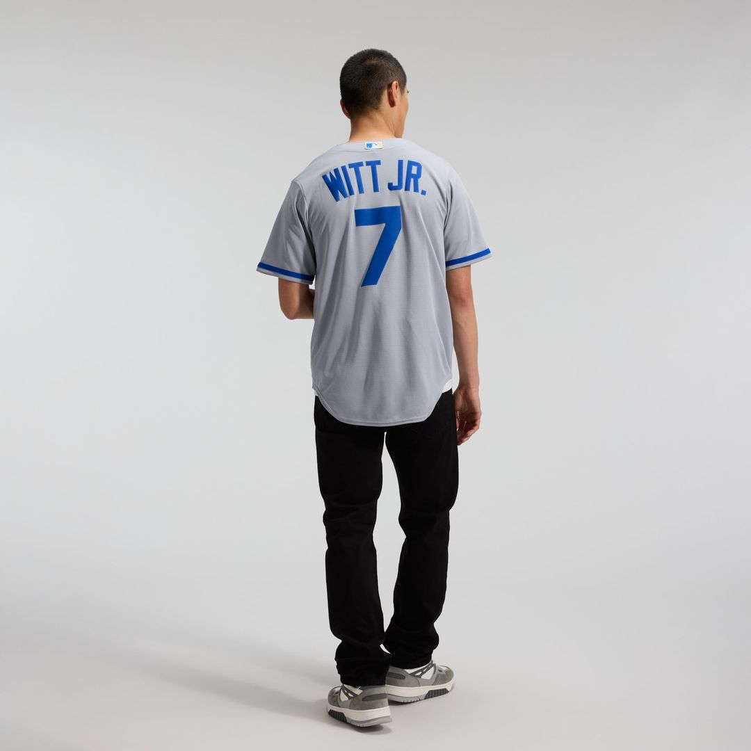 Kansas City Royals Bobby Witt Jr. Nike Gray Road Replica Jersey