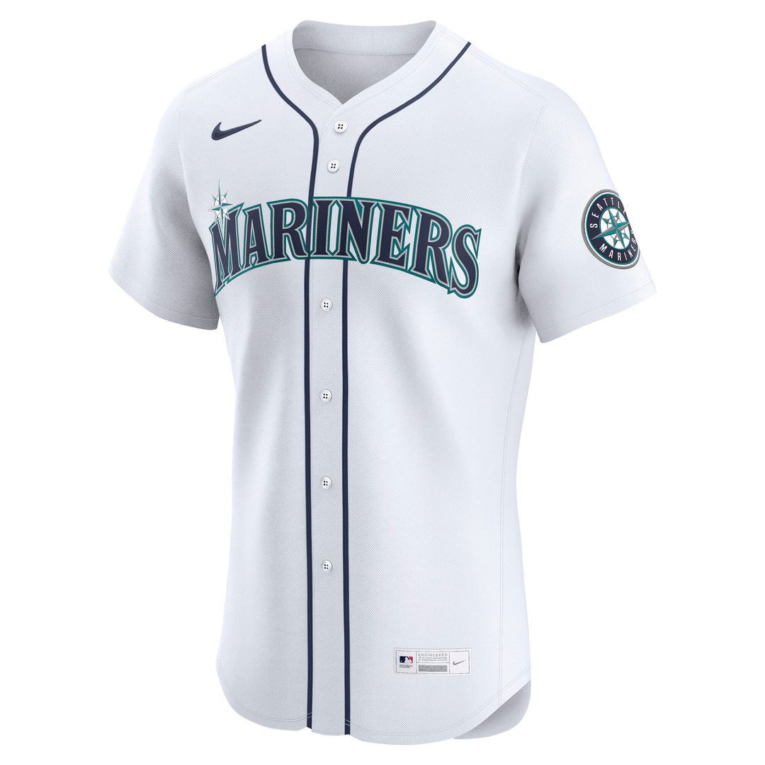Seattle Mariners Nike White Home Elite Jersey