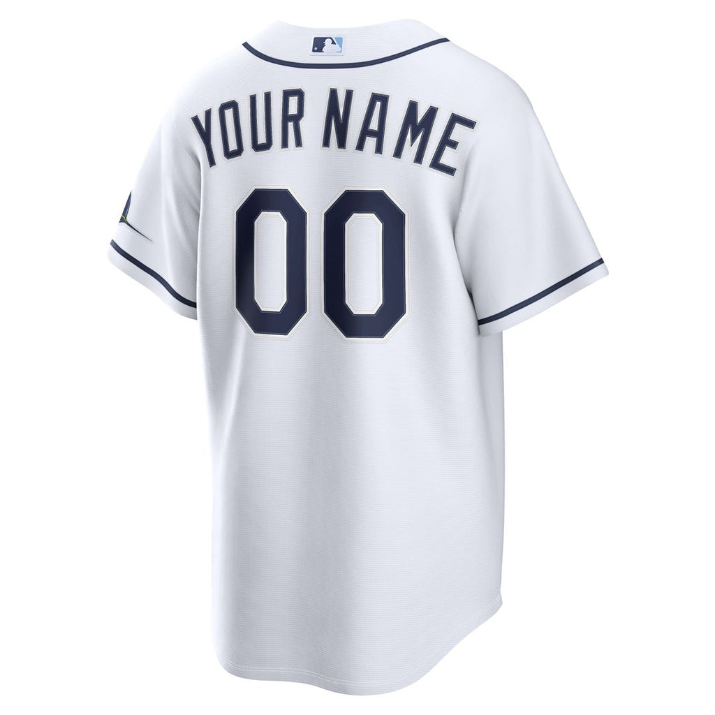Tampa Bay Rays Nike White Home Stadium Custom Jersey