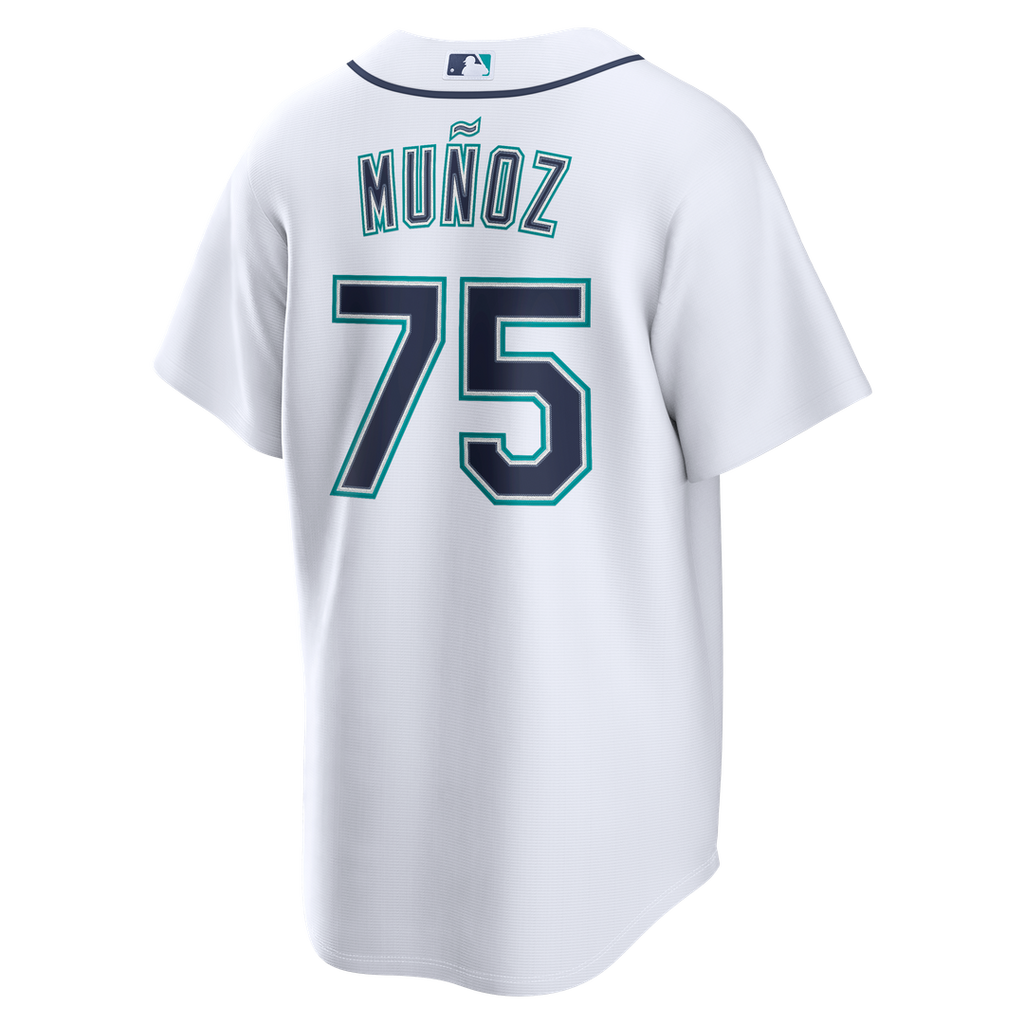 Seattle Mariners Andrés Muñoz Nike White Home Replica Jersey