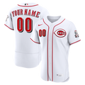 Cincinnati Reds Nike White Home Authentic Custom Jersey