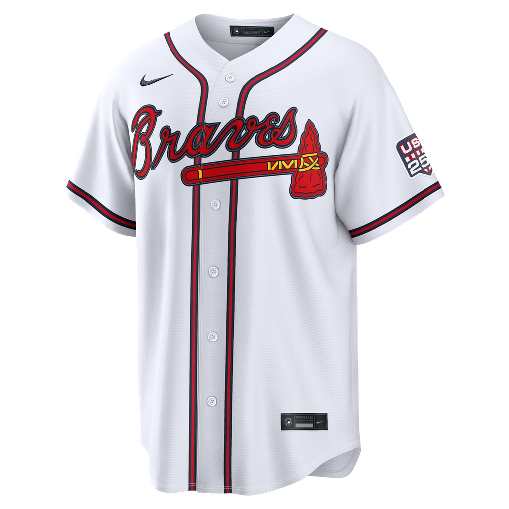 Fourth of July Atlanta Braves Drake Baldwin Nike White USA 250 Stadium Jersey