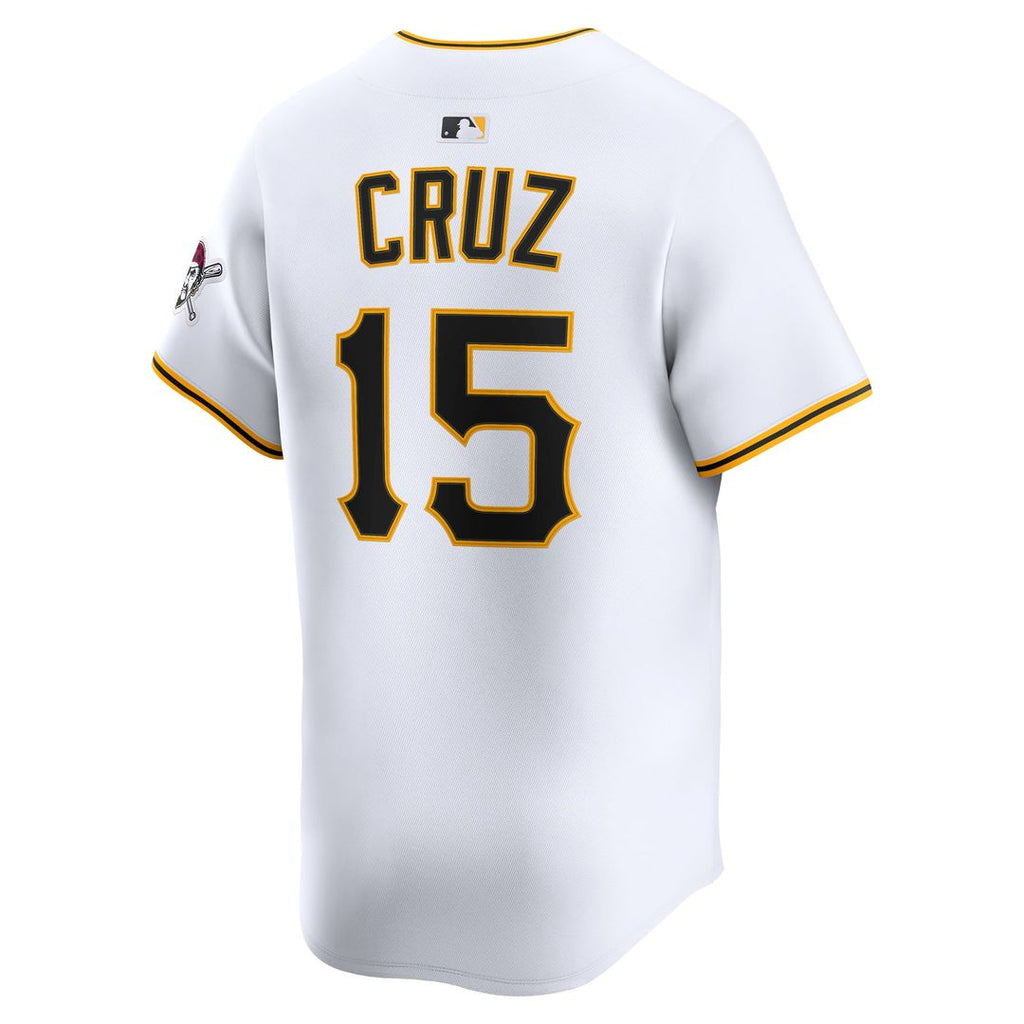 Pittsburgh Pirates Oneil Cruz Nike White Home Limited Player Jersey