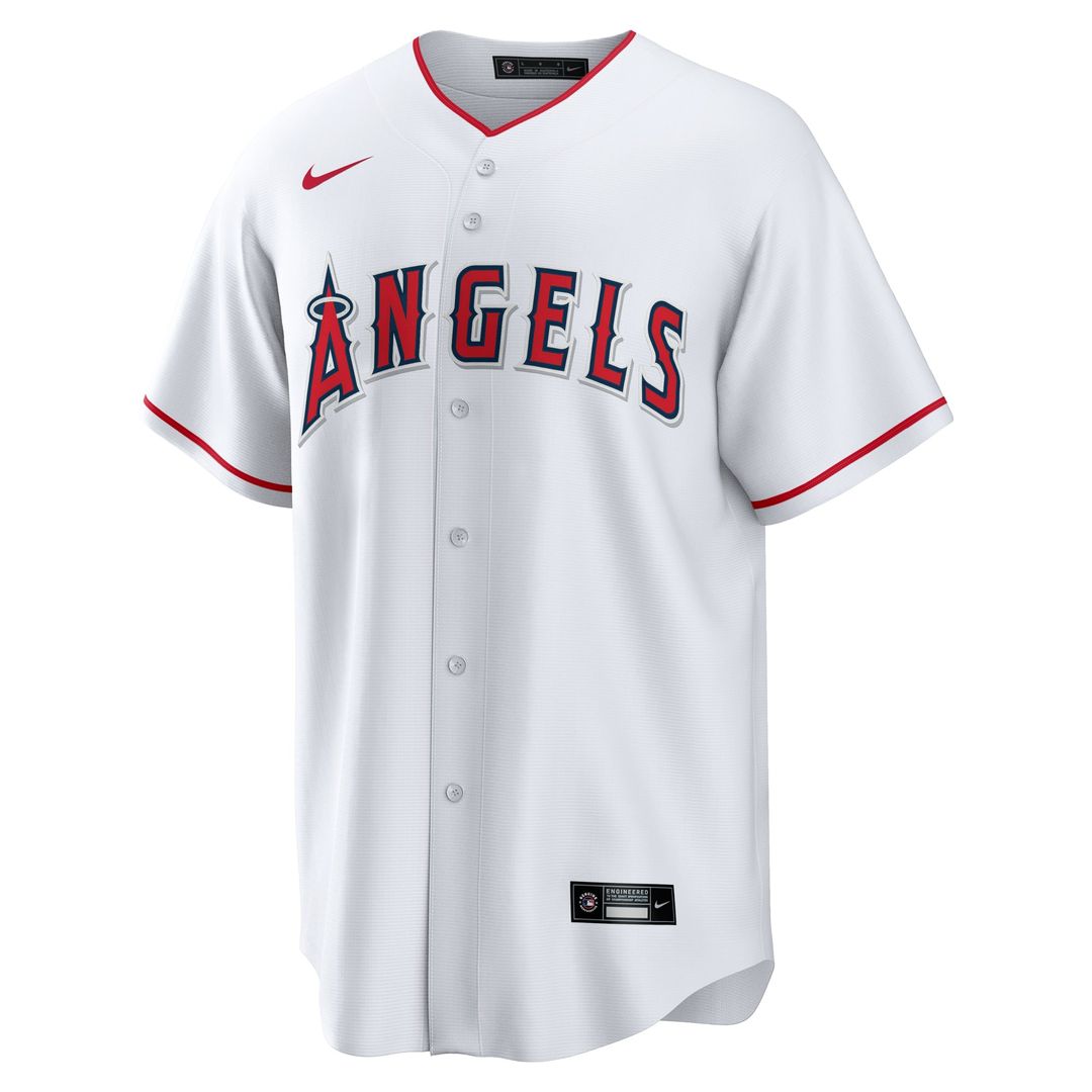 Los Angeles Angels Travis d'Arnaud Nike White Home Replica Jersey