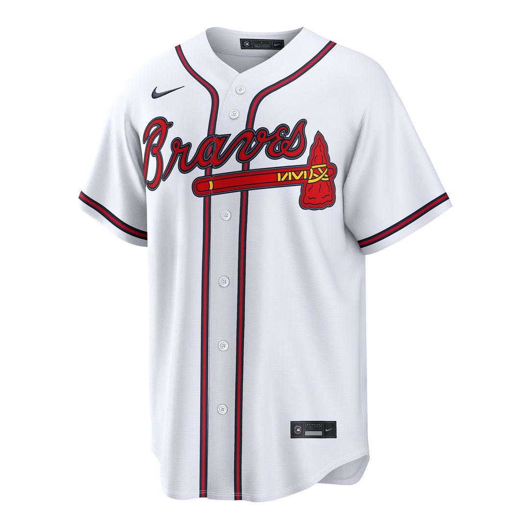 Atlanta Braves Spencer Schwellenbach Nike White Home Replica Jersey