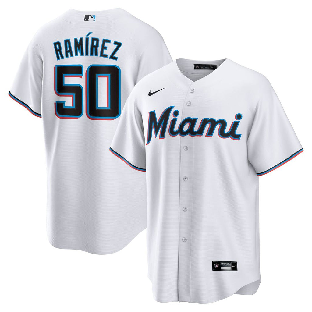Miami Marlins Agustín Ramírez Nike White Home Replica Jersey