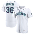 Seattle Mariners Logan Gilbert Nike White Home 50th Season Authentic Jersey