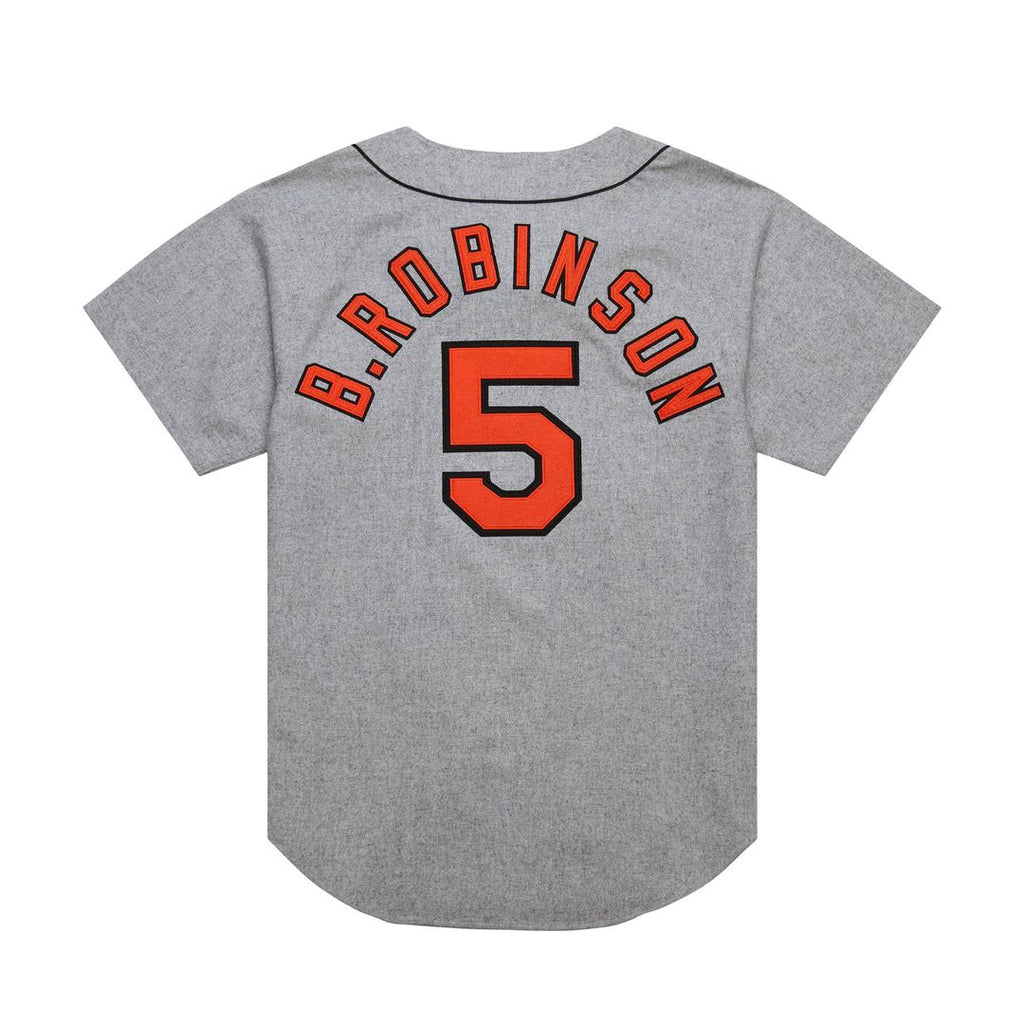 Baltimore Orioles Brooks Robinson Mitchell & Ness Gray Cooperstown Collection 1966 Authentic Jersey