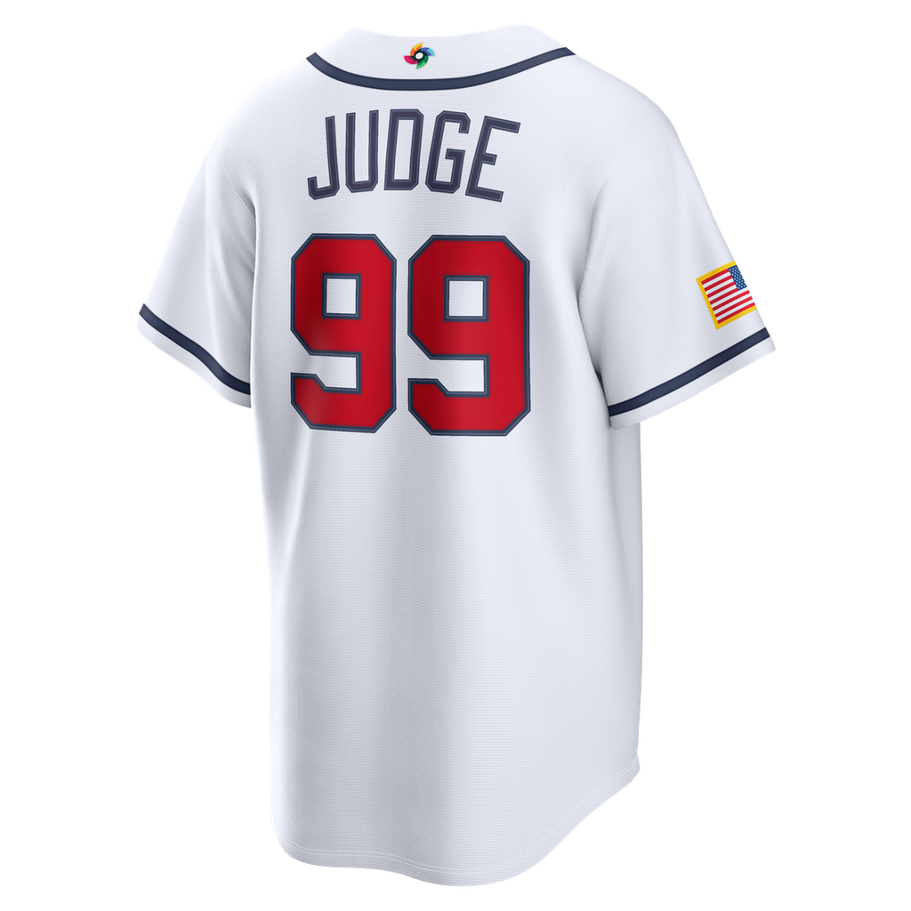 USA Baseball Aaron Judge Nike White 2026 World Baseball Classic Home Stadium Jersey