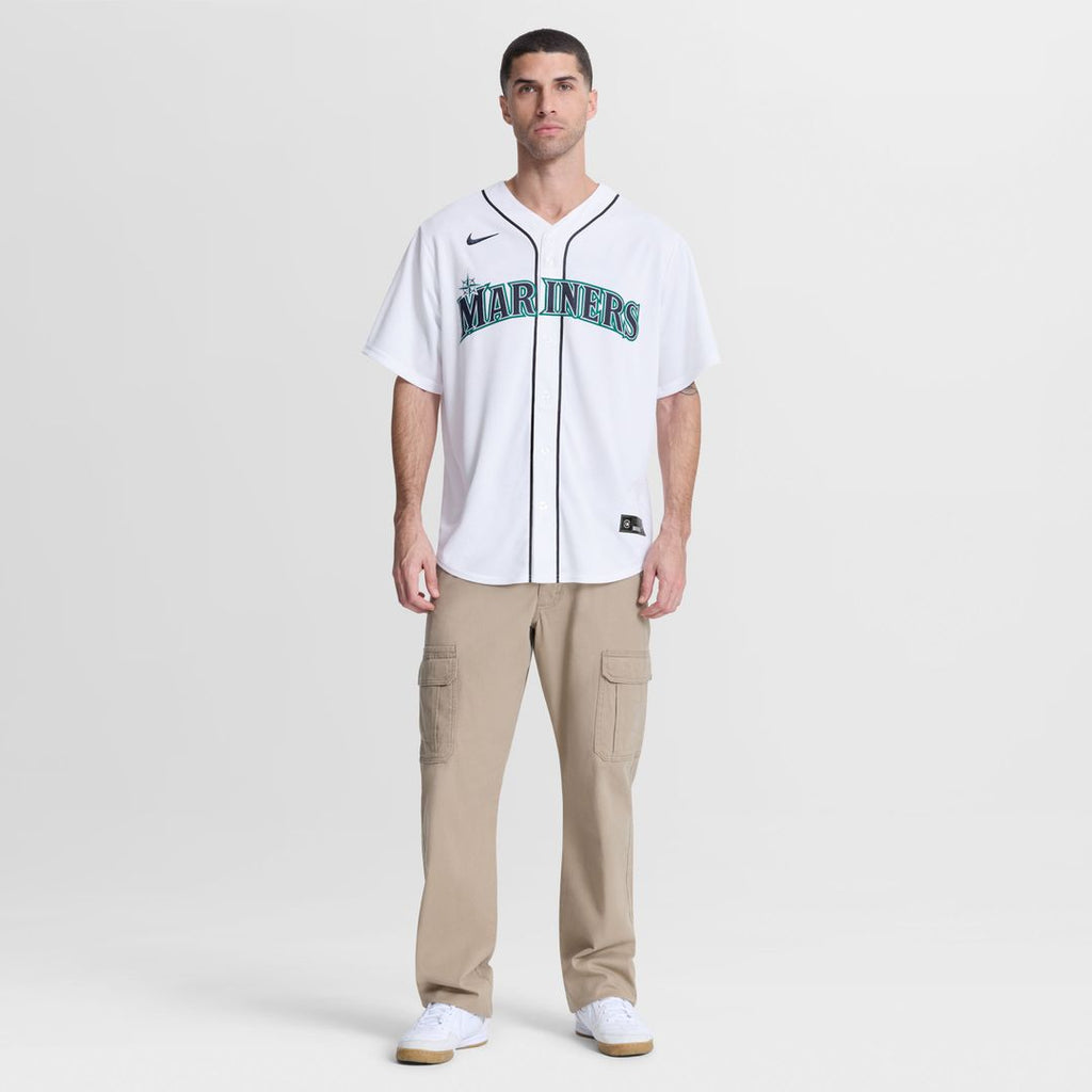 Seattle Mariners Luke Raley Nike White Home Replica Jersey