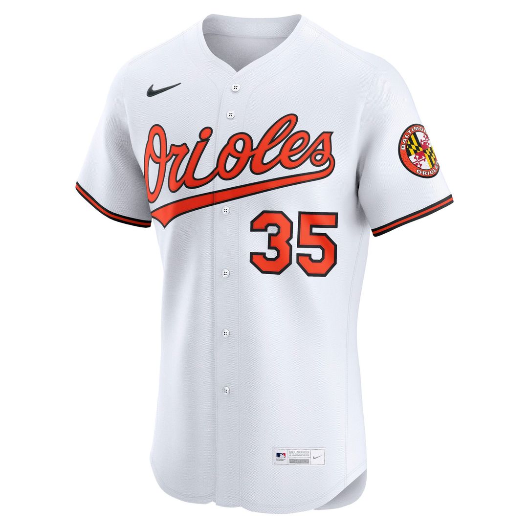 Baltimore Orioles Adley Rutschman Nike White Home Elite Jersey