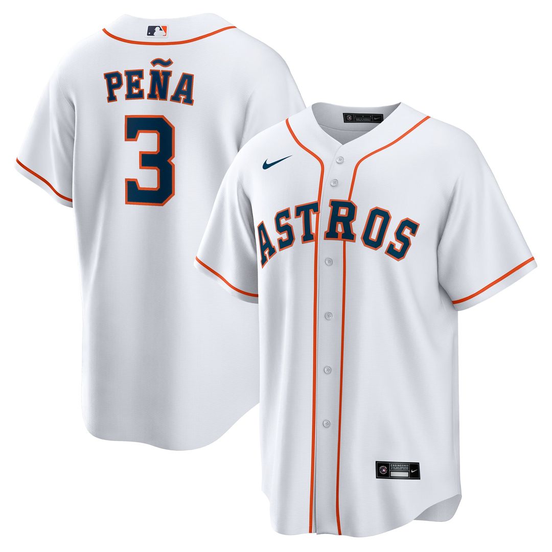 Houston Astros Jeremy Peña Nike White Home Replica Jersey