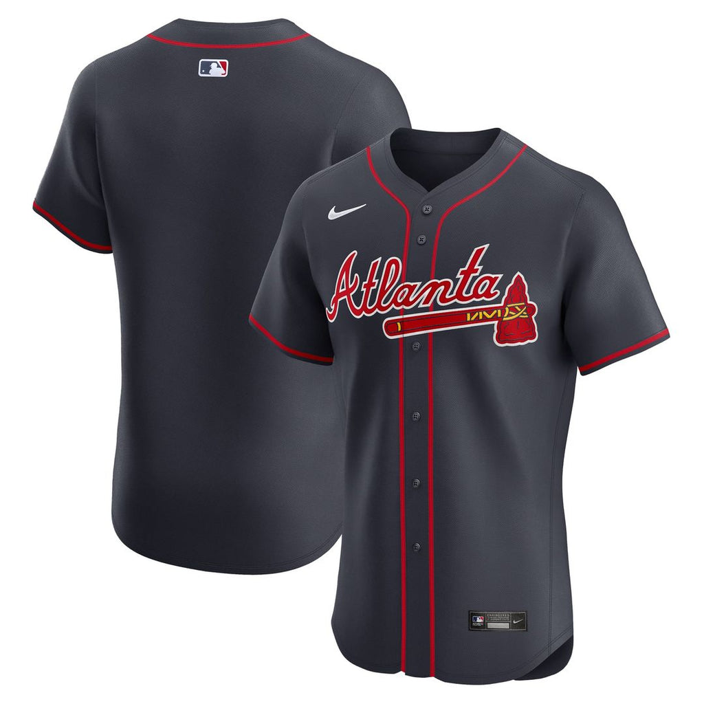 Atlanta Braves Nike Navy Alternate Elite Jersey