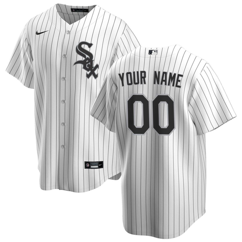 Chicago White Sox Nike White Home Replica Custom Jersey
