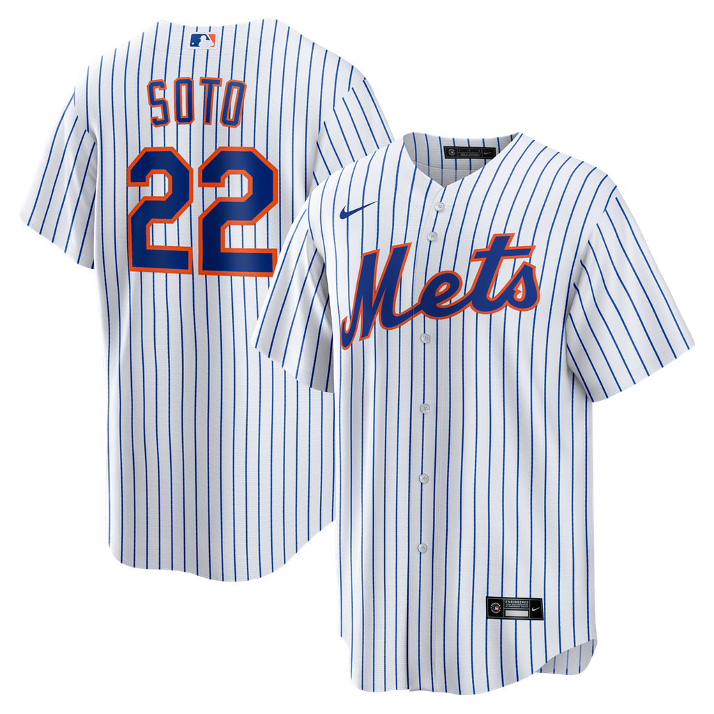 New York Mets Nike White Home Replica Player Jersey