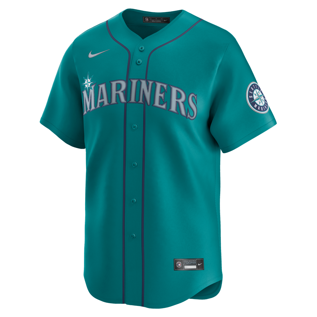 Seattle Mariners Cal Raleigh Nike Teal Alternate Limited Jersey