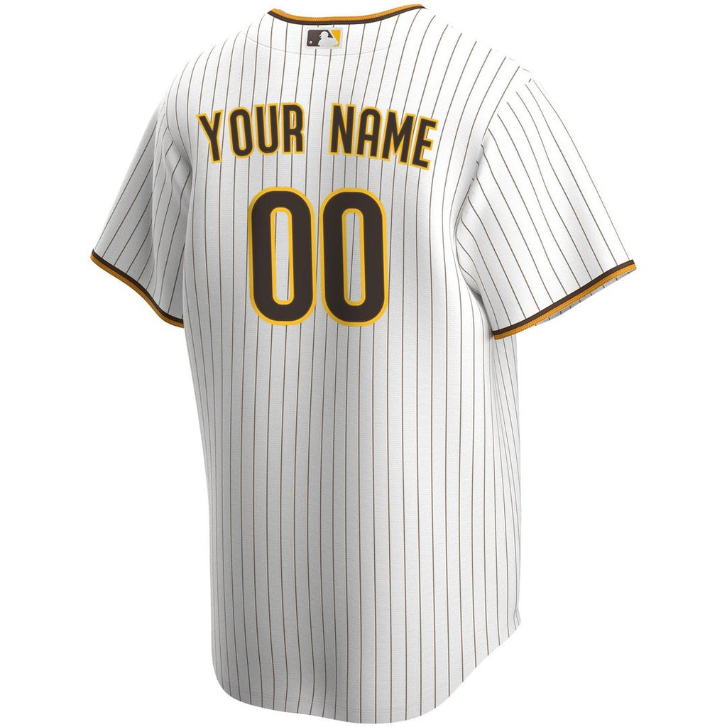 San Diego Padres Nike White Home Replica Custom Jersey