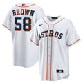 Houston Astros Hunter Brown Nike White Home Replica Jersey