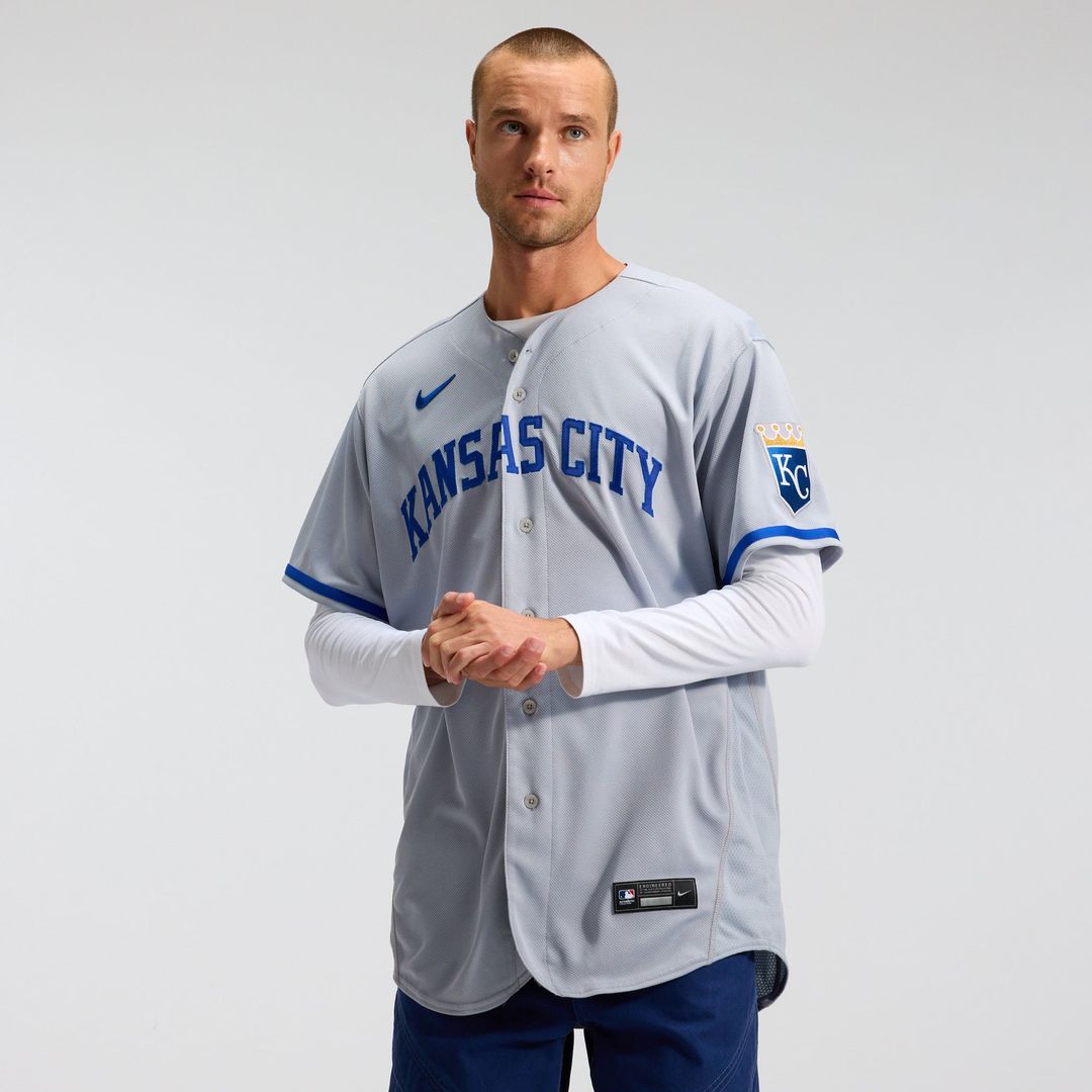 Kansas City Royals Nike Gray 2022 Road Authentic Jersey
