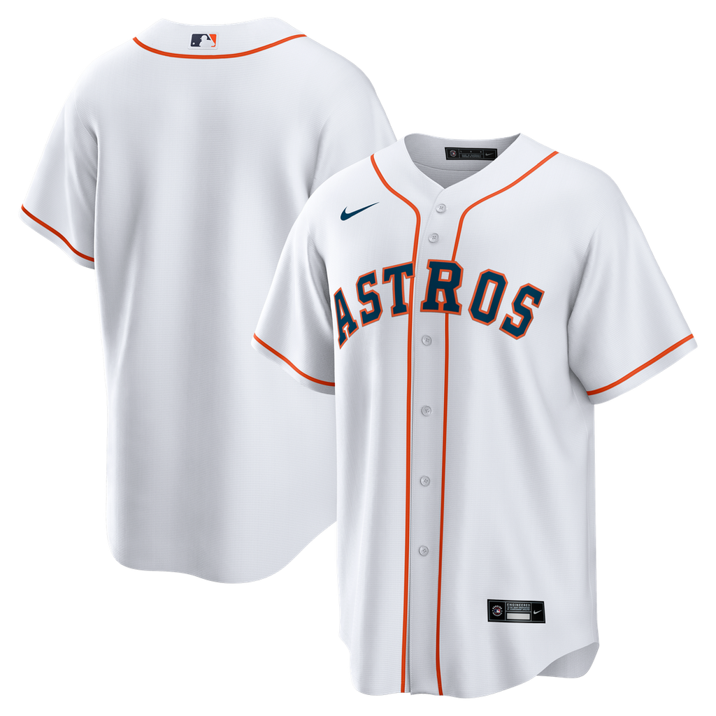 Houston Astros Nike White Home Big & Tall Replica Jersey