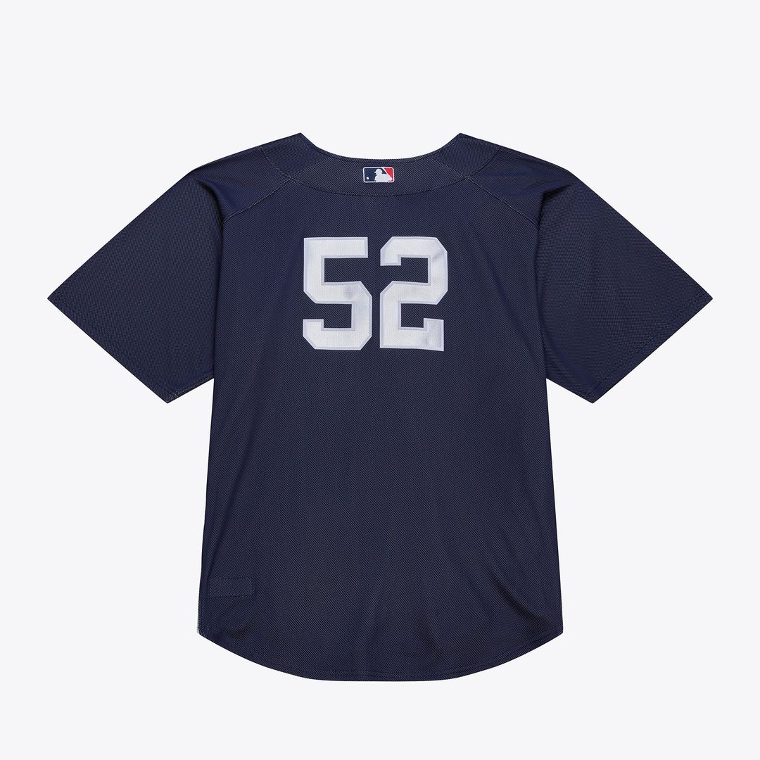 New York Yankees CC Sabathia Mitchell & Ness Navy 2009 Authentic Batting Practice Jersey