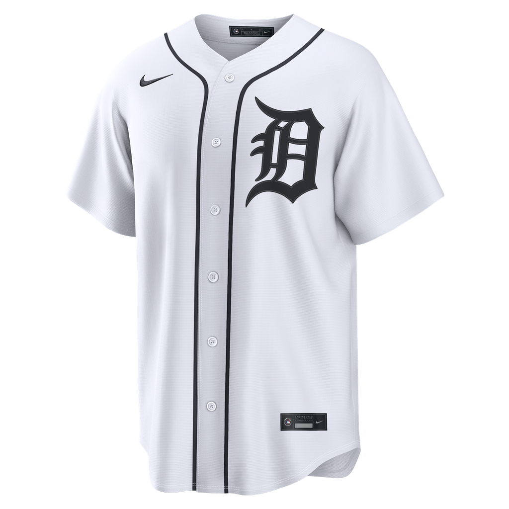 Detroit Tigers Javier Báez Nike White Home Replica Jersey