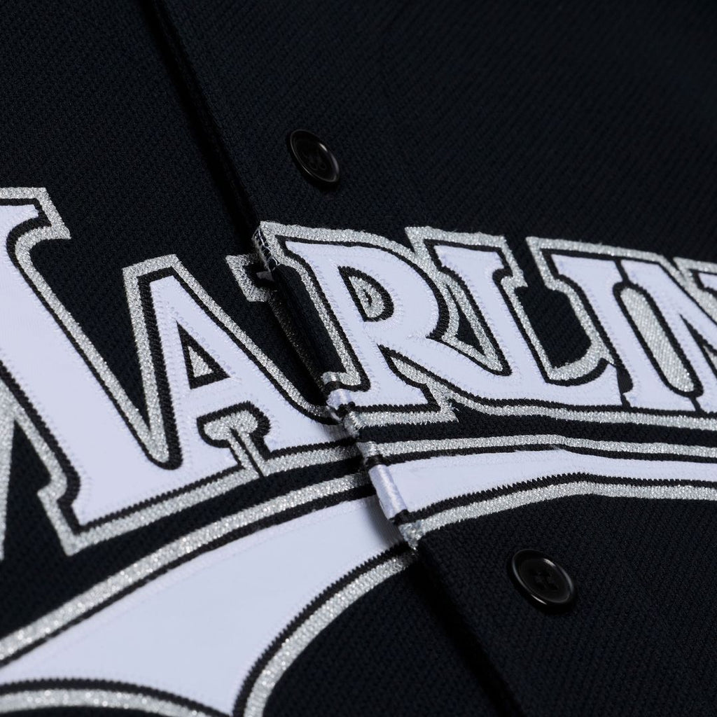 Florida Marlins Miguel Cabrera Mitchell & Ness Black 2003 Cooperstown Mesh Batting Practice Button-Up Jersey