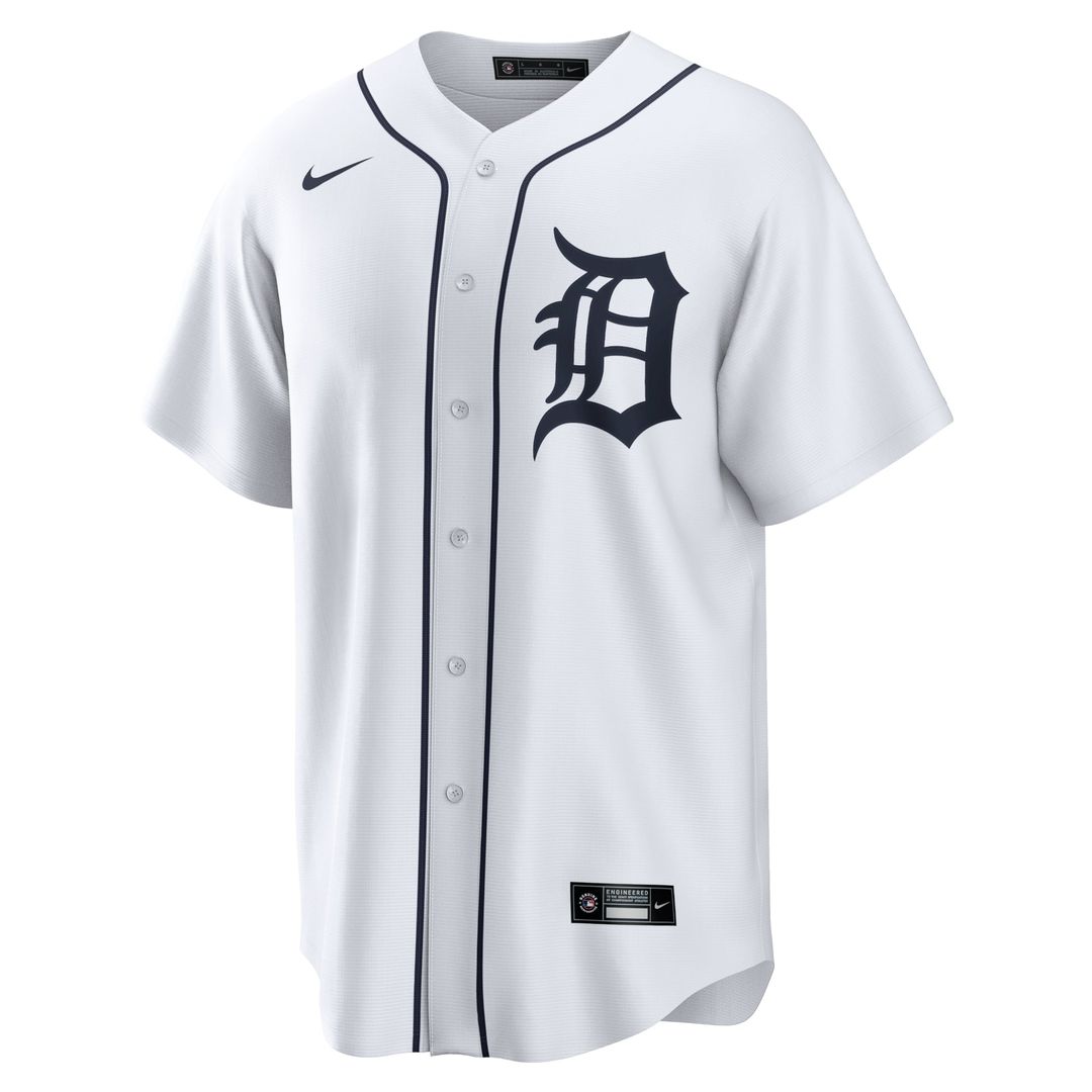 Detroit Tigers Nike White Home Replica Team Jersey