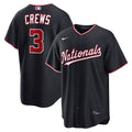 Washington Nationals Dylan Crews Nike Navy Alternate Replica Jersey