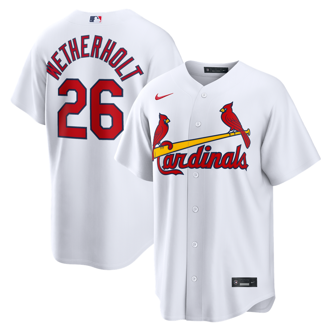 St. Louis Cardinals JJ Wetherholt Nike White Home Replica Jersey