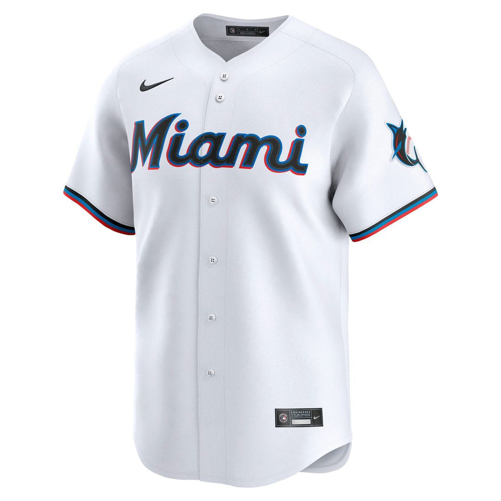 Miami Marlins Nike White Home Replica Team Jersey