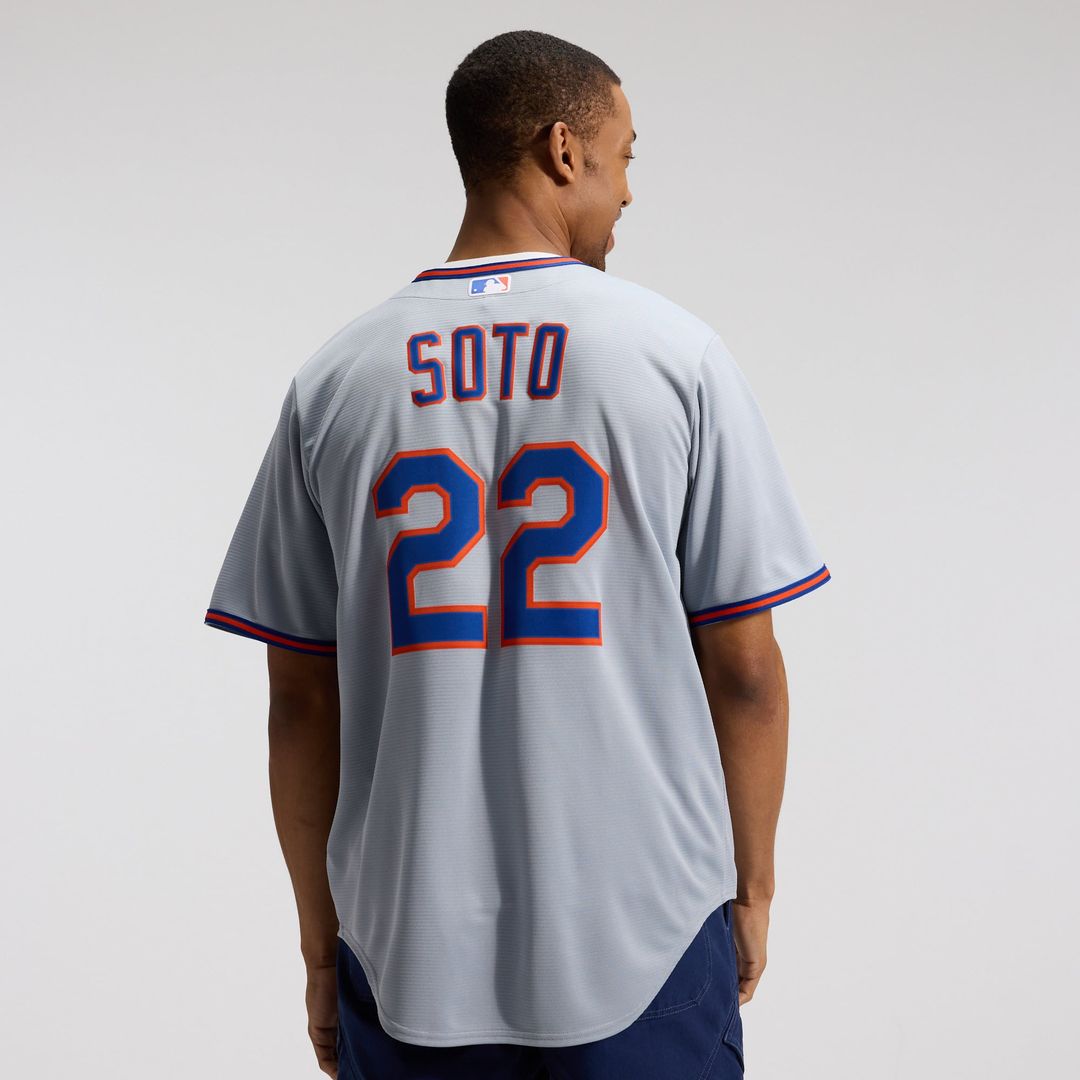 New York Mets Juan Soto Nike Gray Road Replica Jersey