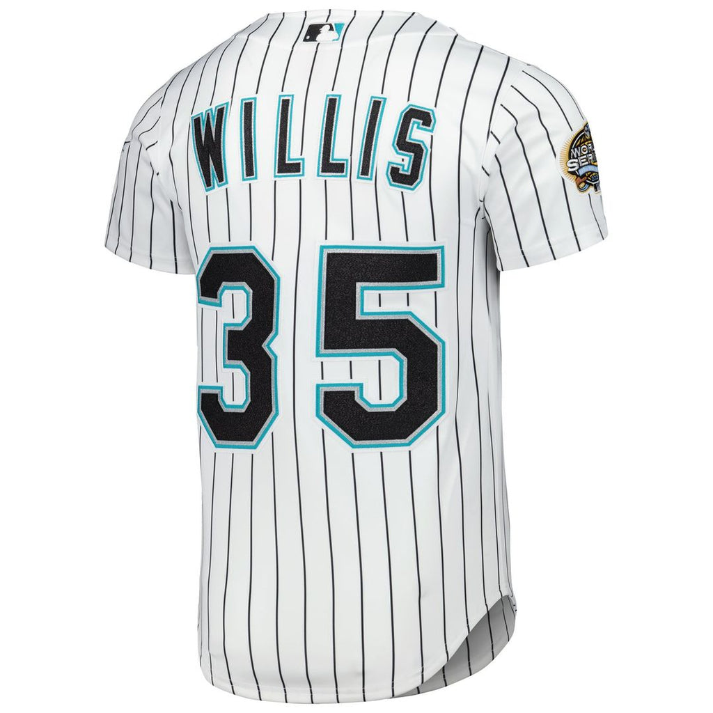 Florida Marlins Dontrelle Willis Mitchell & Ness White Cooperstown Collection Authentic Jersey