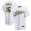 Athletics Nick Kurtz Nike White Home Replica Jersey