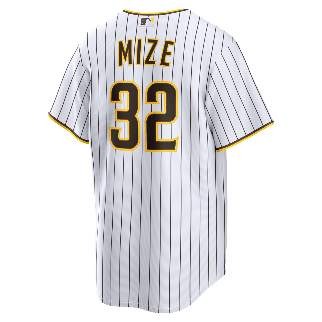 San Diego Padres Casey Mize Nike White Home Replica Jersey