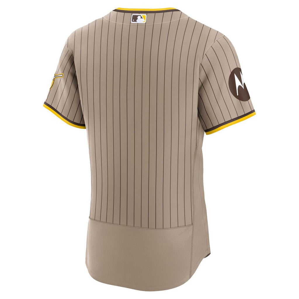 San Diego Padres Nike Brown Road Sponsor Patch Authentic Jersey