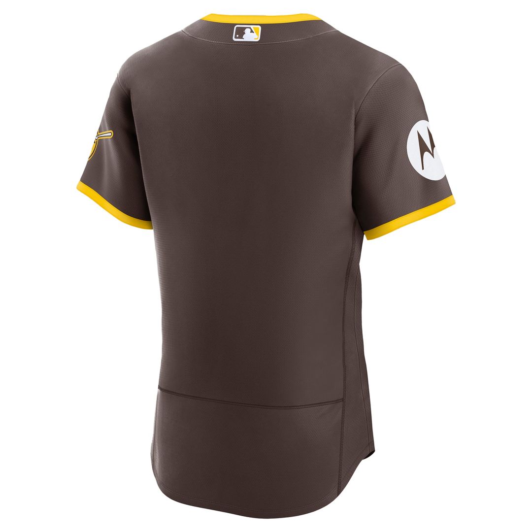 San Diego Padres Nike Khaki Alternate Sponsor Patch Authentic Jersey