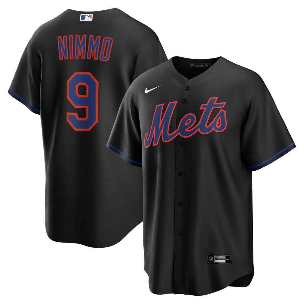 New York Mets Brandon Nimmo Nike Black Alternate Replica Jersey