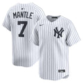 New York Yankees Mickey Mantle Nike White Home Limited Player Jersey