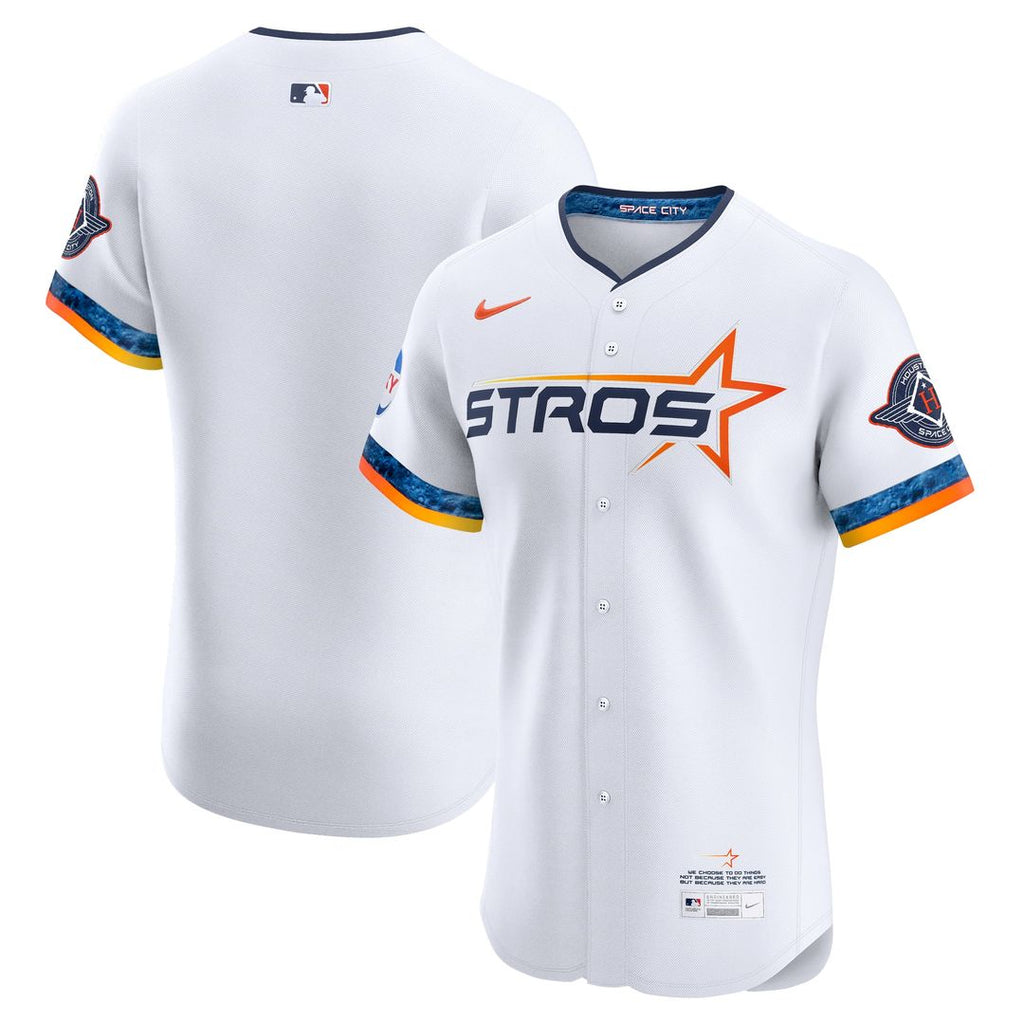 Houston Astros Nike White 2025 City Connect Elite Jersey